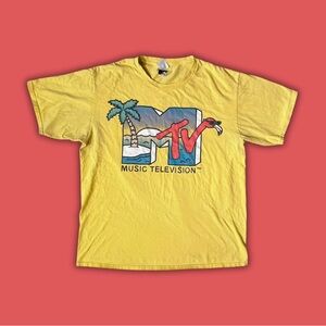 Vintage MTV Yellow Graphic T-Shirt